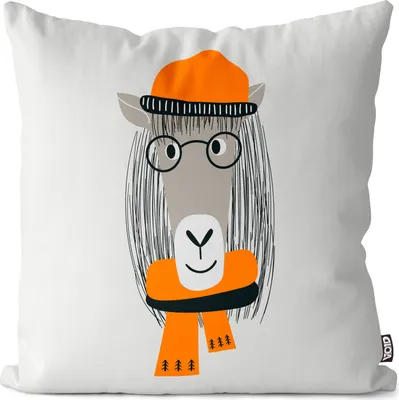 Produktbild von VOID Pferd Cartoon Tierkinder Kissenbezug Kissenhülle Sofakissen Kissen Deko Outdoor-Kissen Dekokissen