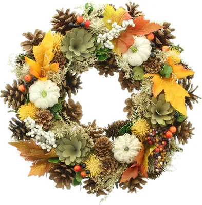Produktbild von Kranz Herbst Ø34cm Dekokranz Tischkranz Tischdeko Türkranz Bastelkranz Deko