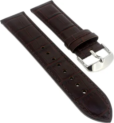 Produktbild von Casio Edifice Ersatzband| Leder Uhrarmband braun 22mm Casio EF-524L