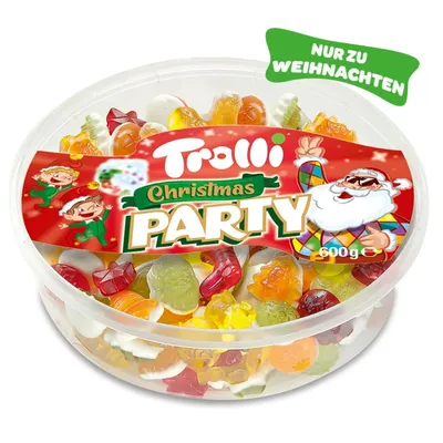Obrázek produktu pro Trolli Vánoční večírek Ovocné pěnové figurky s cukrem 600g