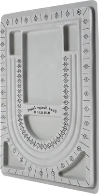Zdjęcie produktu dla Qcwwy Bead Board Narzędzie do projektowania naszyjników dla profesjonalnych twórców biżuterii, taca do organizowania koralików do projektów rzemieślniczych Szary 24 X 32 X 1,5 cm Odpowiedni dla entuzjastów majsterkowania
