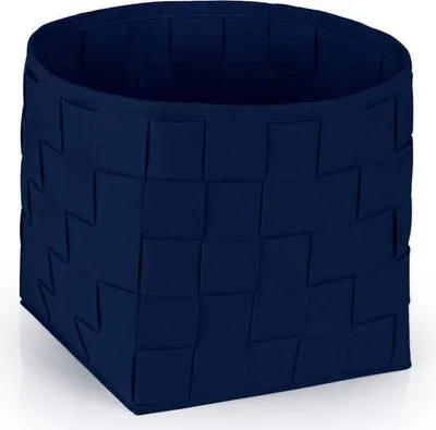 Obrázok produktu pre N8WERK Plstený úložný kôš L – 40 x 40 x 40 cm – tmavomodrý