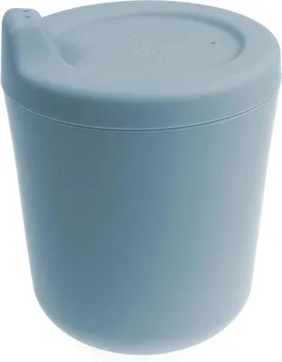 Produktbild von Blauer Silikonbecher für Kinder, 170ml, BPA-frei, spülmaschinenfest
