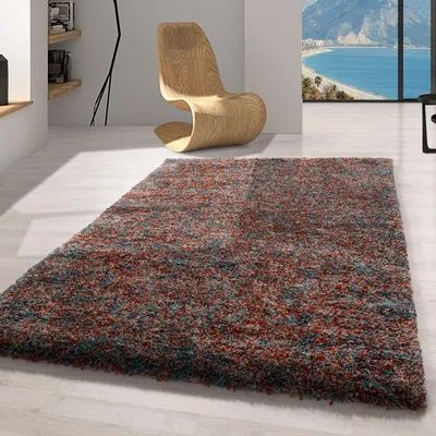 Immagine prodotto di Carpetsale24 Tappeto Shaggy a Pelo Alto per Soggiorno Design Tinta Unita Melangiato Morbido Soffice e Accogliente, Dimensioni: 160x230 cm