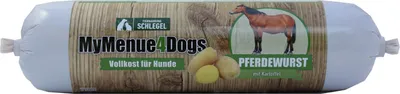 Produktbild von MyMenue4Dogs Hundefutter Pferdewurst - 400 g
