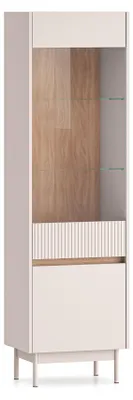 Immagine prodotto di Mobile in vetro Dunea Finitura rovere Cashmere Cremona Torro selezionabile, senza illuminazione