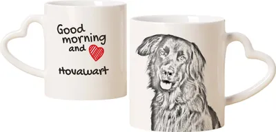 Immagine prodotto di Hovawart - Tazza con cane, graziosa tazza con manico a forma di cuore, regalo universale del marchio Art-Dog
