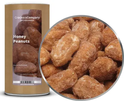 Produktbild von CrackersCompany Honig-Erdnüsse (Honey Peanuts), Membrandose groß 700 g