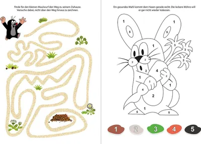 Produktbild von Spiel-und Malbuch Der kleine Maulwurf