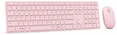 Produktbild von Rapoo 9850M Pink QWERTZ Kabelloses Multi-Mode-Deskset