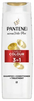 Zdjęcie produktu dla Pantene Pro-V Color Protect 3 w 1 Szampon do włosów farbowanych 325 ml. Active Nutri-Plex