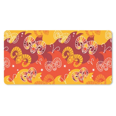 Produktbild von MuchoWow® Mauspad Mousepad Widder - Tierkreiszeichen - Astrologie - Design 60x30 cm - Mousepads - Maus Mat - Pad - Mausunterlage - Nachhaltig