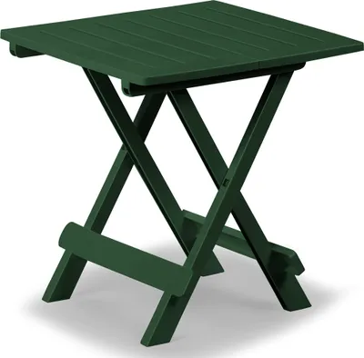 Produktbild von DEUBA® Klapptisch Beistelltisch Adige 50x45x43 cm Klappbar Kunststoff Balkontisch Campingtisch Gartentisch Garten – Grün