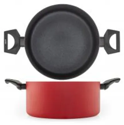 Produktbild von H&H Bratpfanne mit zwei Griffen, Antihaftbeschichtung, Flammenbeständig, Durchmesser 24 cm