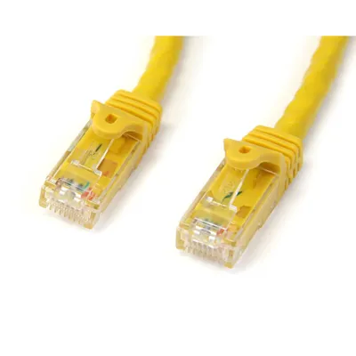 Produktbild von STARTECH.COM 15m Cat6 Snagless Gigabit UTP Netzwerkkabel - Cat 6 RJ45 Netzwerkkabel mit Knickschutz - Gelb