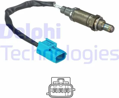 Produktbild von DELPHI Lambdasonde für NISSAN ALMERA II Hatchback (N16) Beheizt 325mm ES20640-12B1
