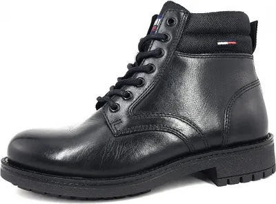 Produktbild von Tommy Jeans Herren Stiefeletten EM0EM01057 BDS Farbe: Schwarz Größe: 41