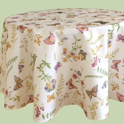 Produktbild von Tischwäsche mit Druckmotiv Schmetterling 170 cm rund