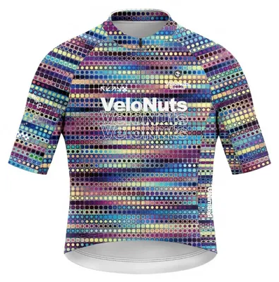 Produktbild von VeloNuts Damen Radtrikot, Retro Signal, Neon Dotwave, 5XL