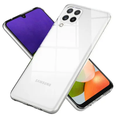 Zdjęcie produktu dla Etui NALIA „GLAZE” do Samsunga Galaxy A22 – przezroczyste etui ochronne z TPU, zapobiegające żółknięciu, smukłe i lekkie – przezroczyste etui na telefon