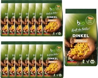 Immagine prodotto di Spirelli di farro centrali biologici a base di farina di farro 250g confezione da 15 pz