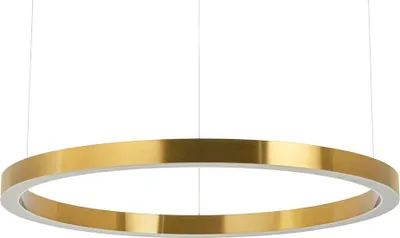 Obrázok produktu pre Zlatá závesná lampa RING 100 - LED, oceľ