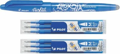 Produktbild von Pilot Frixion Ball skyblue + 6 Ersatzminen 0.7 skyblue