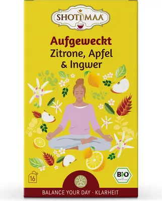 Zdjęcie produktu dla Shoti Maa - Przebudzona cytryna jabłko imbir - 16 torebek herbaty