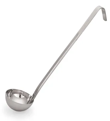 Produktbild von 4x Schöpfkelle 47 cm, 1 L, Ø 16 cm, Gastro, Chromnickelstahl silber