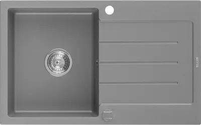 Obrázek produktu pro Mexen Bruno 1-miskový granitový dřez s odkapávačem 795 x 495 mm, Šedá - 6513791010-71