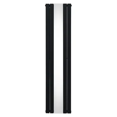Obrázok produktu pre Radiátor so zrkadlom - 1800 mm x 425 mm - čierny