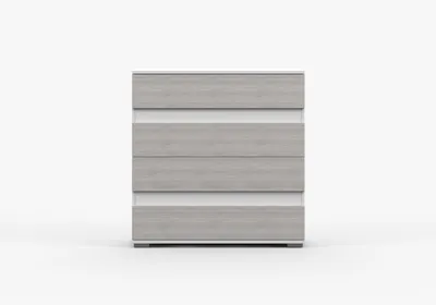 Produktbild von Kommode THELIO II 46 Weiß Kathult Sideboard Schubladenkommode 90x93x43 cm 4 Schubladen Wohnzimmer Schlafzimmer