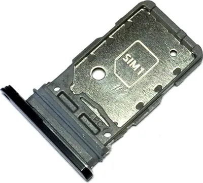 Produktbild von Dual Simkartenhalter für Samsung Galaxy S21+ 5G (SM-G996B, SM-G996B/DS), Original Ersatzteil, Schwarz