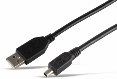 Produktbild von S/CONN USB/Mini USB, 1 m, 1 m, USB A, Mini-USB B, USB 2.0, Männlich/Männlich, Grau