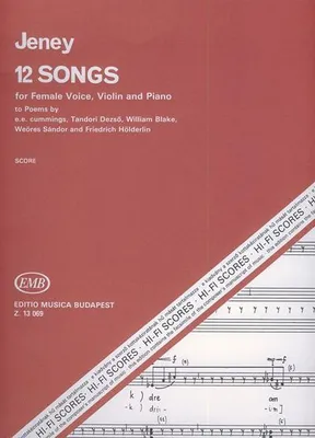 Produktbild von 12 Songs For Female Voice, Violinand Piano Score (En)