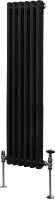 Produktbild von Traditioneller 2-Spalten-Heizkörper - 1500 x 292 mm - Schwarz