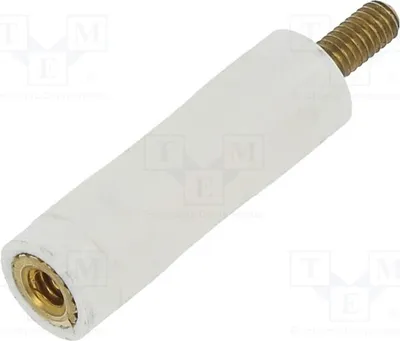 Obrázok produktu pre 10 x Izolačná objímka, dĺžka: 20 mm, závit M2,5, Šesťuholník: 6 mm, 2182X20, podložná objímka