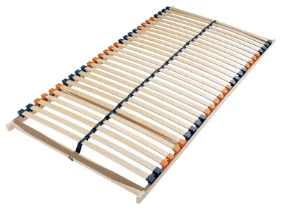 Produktbild von Lattenrost 90x200 cm, 7-Zonen Lattenrahmen, Buchenholzrahmen, Flexible Federholzleisten, Ergonomischer Schlafkomfort, Bis 150 kg Tragkraft, Selbstmontage
