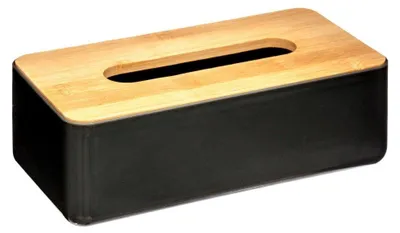 Produktbild von Natureo SCHWARZE TÜCHERBOX mit Deckel