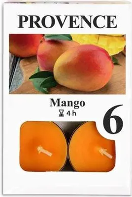 Obrázok produktu pre Sviečka Čajová Mango, 6Ks