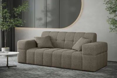 Zdjęcie produktu dla Sofa dwuosobowa NIMES tkanina Verita ciemnobeżowy