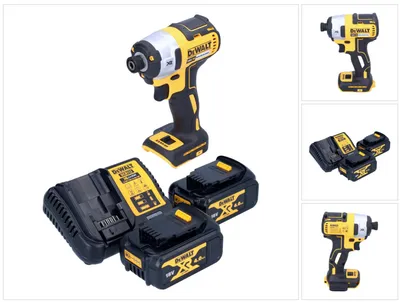Produktbild von DeWalt DCF 887 M2 Akku Schlagschrauber 18 V 205 Nm 1/4" Brushless + 2x Akku 4,0 Ah + Ladegerät