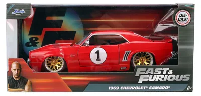Produktbild von Jada Toys Fast & Furious Chevrolet Camaro 1969 1:24 Modellauto rot