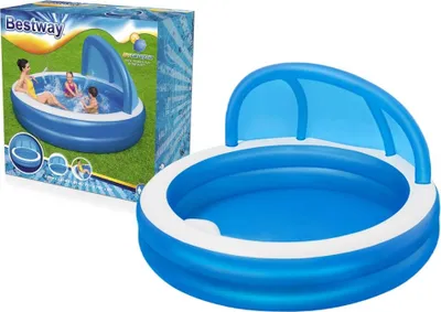 Produktbild von Bestway Family Pool Round Summer Days mit UV-Sonnenschirm, 241cm