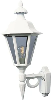 Produktbild von Konstsmide Pallas Up weiß lackiertes Aluminium, rauchfarbenes Acrylglas, Hand EU 481-250