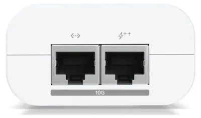 Zdjęcie produktu dla Ubiquiti UACC-PoE++-10G, 10 Gigabit Ethernet, 10,100,1000,10000 Mbit/s, PoE++ (4PPoE), Biały, Status, Nadprądowe, Peak pulse, Ochrona przeciwprzepięciowa