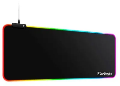 RGB XXL Gaming Mauspad 800 x 300 mm - 10 Beleuchtungsmodi und 7 Farben
