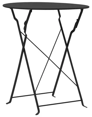 Obrázek produktu pro vidaXL 3dílný set Bistro Steel Black