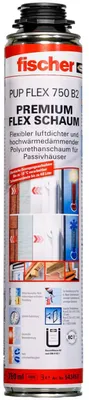 Produktbild von fischer Flexibler Pistolenschaum PUP Flex, B2-Qualität, 750 ml