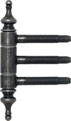 Produktbild von Einbohr-Zierband 3-teilig, mit Aushängesicherung, ø 18 mm, Eisen schwarz Antik